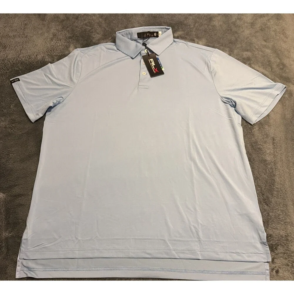 XL Polo Ralph Lauren RLX Classic Fit Performance Polo Shirt Blue